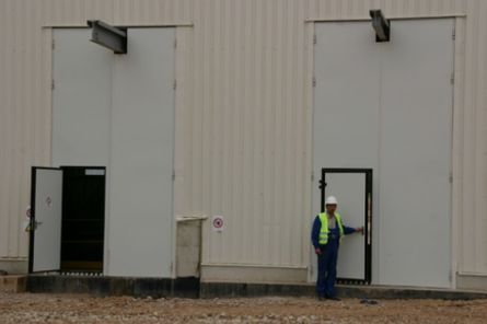 Brocēnu cementa rūpnīca – D45 durvis – Saliekamie vārti