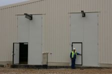Brocēnu cementa rūpnīca – D45 durvis – Saliekamie vārti