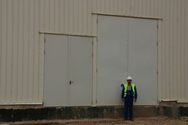 Brocēnu cementa rūpnīca – D45 durvis – Saliekamie vārti